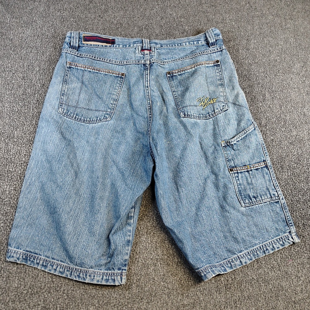 Vintage Y2K Willie Esco DUNS Shorts Mens W40 Baggy Loose Fit Distressed Hip Hop - Picture 7 of 10